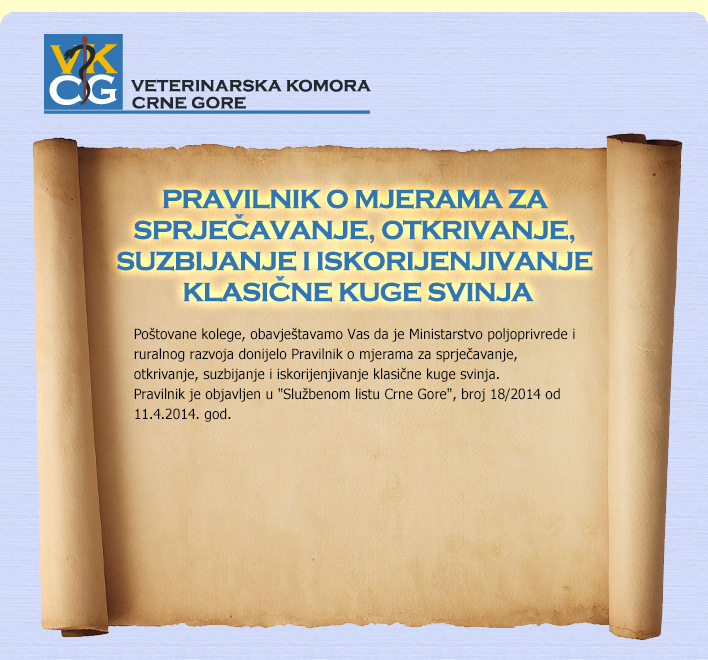 PRAVILNIK O MJERAMA ZA SPRJEČAVANJE, OTKRIVANJE, SUZBIJANJE I